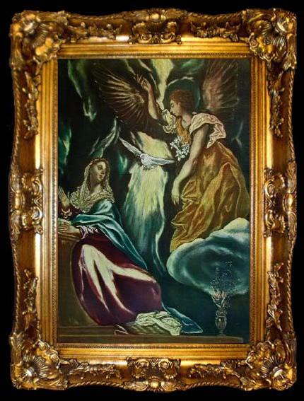 framed  El Greco The Annunciation, ta009-2